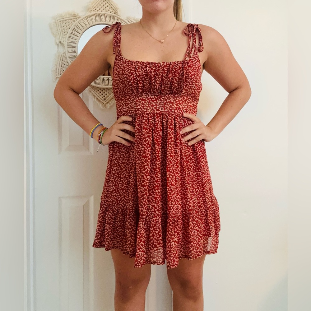 Princess polly floral red dress